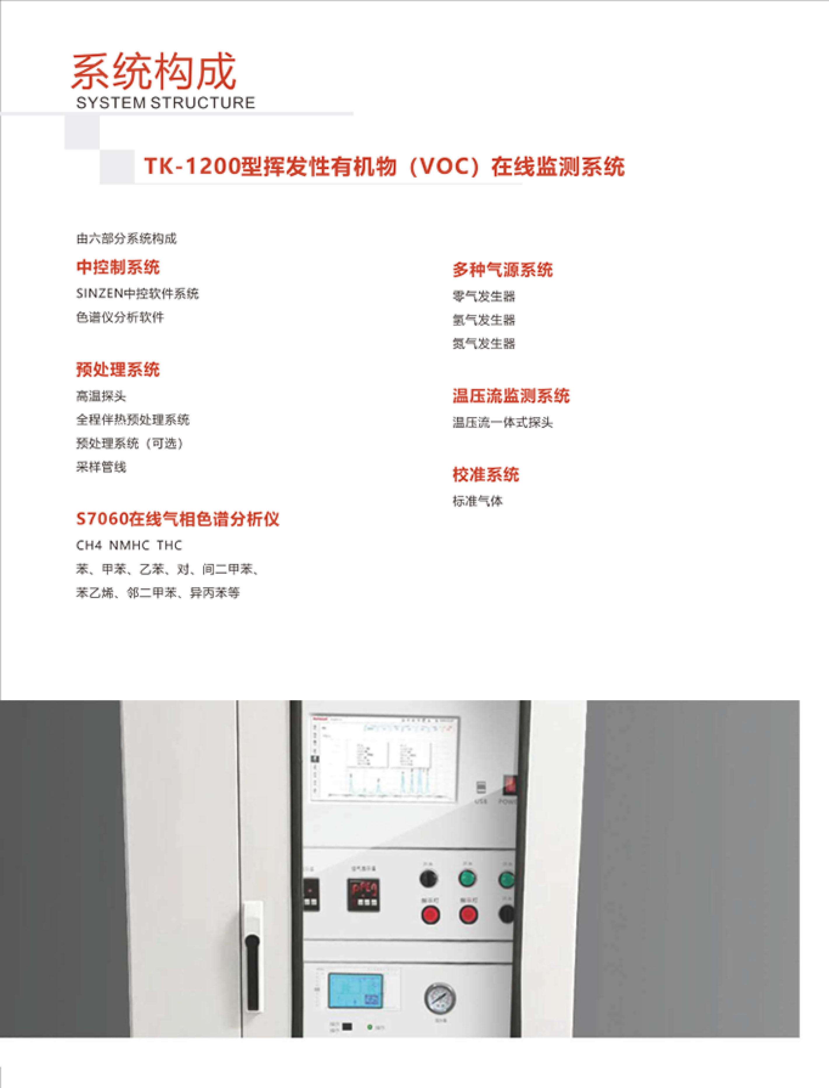 SINZEN揮發(fā)性有機(jī)物（VOCs）在線監(jiān)測系統(tǒng)產(chǎn)品手冊