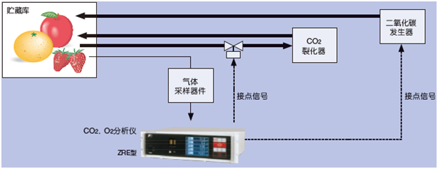 對貯藏庫中的CO2，O2濃度進(jìn)行恰當(dāng)?shù)墓芾恚湍鼙３质称返孽r度